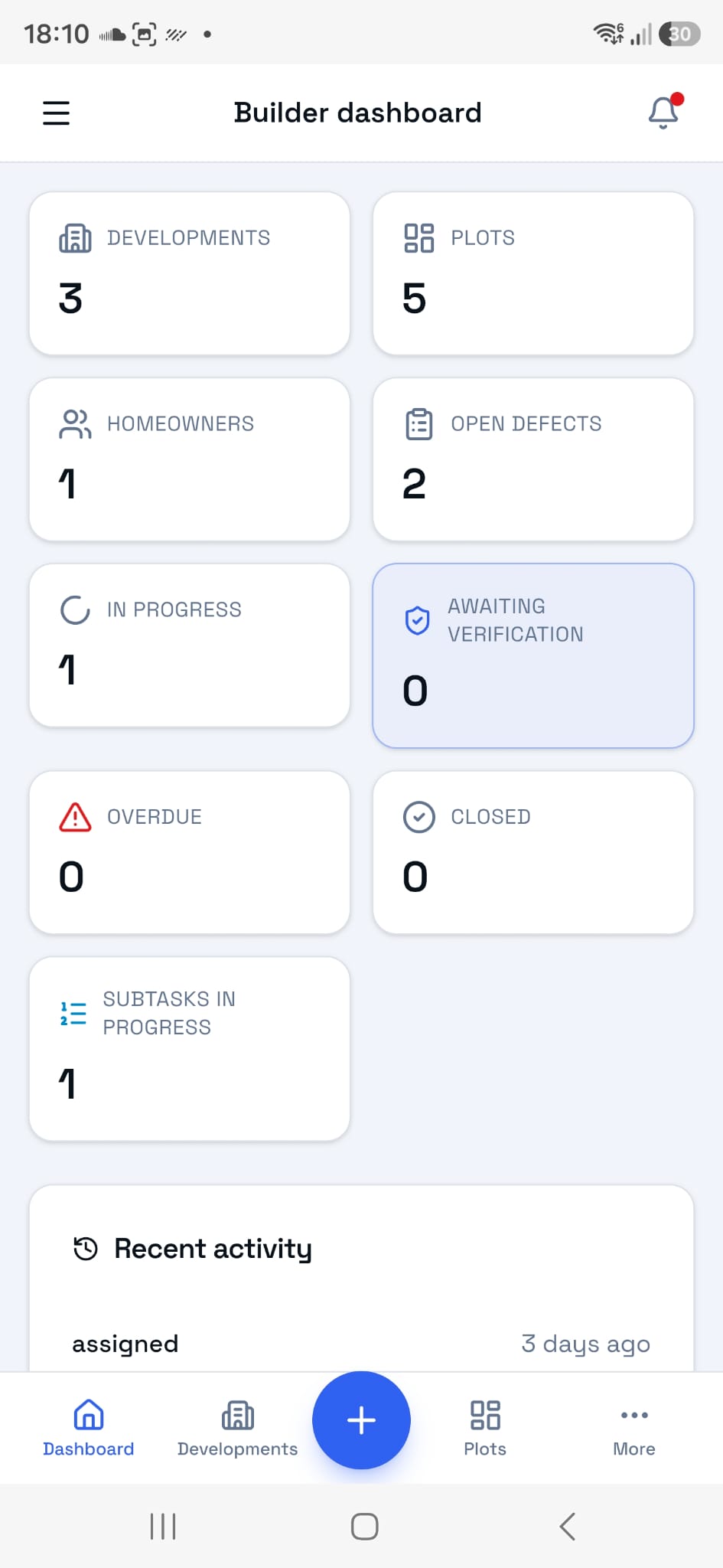 Branch builder dashboard mobile screenshot